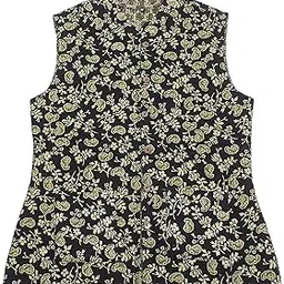shubhangi collections Women's Black-Green Cotton Quilted Reversible Sleeveless Jacket-picture-33