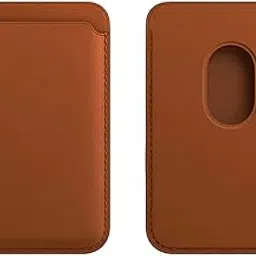 captese Faux Leather Unisex MagIT Wallet Pouch, Card Holder, Compatible with MagSafe/PixelSnap, for iPhone 16/15/14/13/Pixel 10 Series (Dark Tan)-picture-46