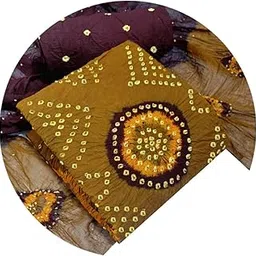 shreyam Women's Pure Cotton Rajasthani Bandhani Unstitched Dress Material Salwar Suit Set with Dupatta-picture-28