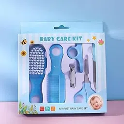 Eco Shopee SHOPPING SIMPLIFIED 6-Piece Portable Baby Care Kit for Newborns Toddlers Nursery Grooming Kit Manicure and Pedicure Essentials (BB-22) (Blue) Pack of 4-image-51