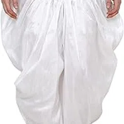 Men's Silk Blend Alladin Baggy Pants-image-80