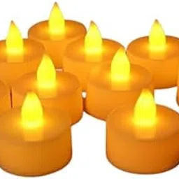 Pack of 12 LED Tealight Candles | Battery Operated Flameless & Smokeless Decorative Lights | Warm Yellow Glow for Diwali, Pooja, Christmas, Home & Party Decoration-picture-19