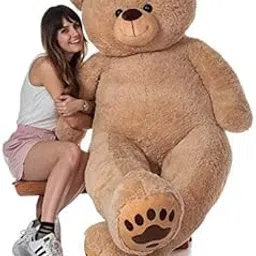 JAI SHREE Brown Color 4 Feet Giant Teddy Bear Soft, Plush, and Cuddly Stuffed Animal for Kids, Birthdays, Anniversaries, Valentine's Day, and Special Occasions Large Huggable (Light Brown/121cm)-picture-25