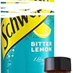 FruitJoy Schweppe Bitter Lemon 320ml, Pack of 24 Cans (Imported Product) + Free SpiceSnap Chilli lime Seasoning-picture-33