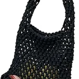 hiba Macrame Handbag Clutch Boho Sustainable Bag Purse for Women and Girls Shopping Bag Beach Bag Macrame fruit bag Boho fruit bag Cotton fruit bag Hanging fruit bag-picture-33