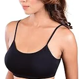 eloria Women’s & Teenager Sports Bra Black Crochet Belt | Comfortable, Stylish, and Perfect for School, or Casual Wear-picture-51