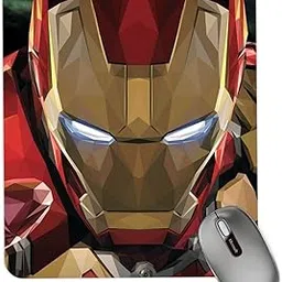 Darkbuck� Mouse Pad for Gaming PC Laptop Desktop Mousepad Rubber Base with Anti Skid Smooth Surface (22 cm x 18 cm) Superhero (Iron Man Design 2)-picture-13