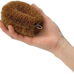 Natural Coconut Coir Scrubber Brush for Kitchen Cleaning | eco-Friendly Dish Scrub pad for Utensils, pots & Pans, 11 x 8 cm, Eco Scrubber for Kitchen use-picture-34