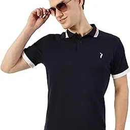 thomas scott Men's | Solid | Half Sleeve | Regular Fit | 100% Cotton | Polo Collar | Button Clouser | Casual Tshirt-picture-27