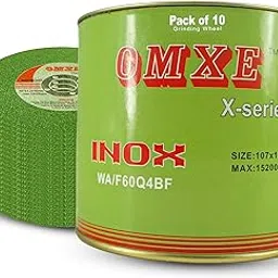 OMXE X-Series 4-Inch(107mm) Cutting Wheel | Super Thin Metal Cutter Discs for Stainless Steel & Iron | High-Speed Precision Cut-Off Blades | 15200 RPM | Angle Grinder Compatible | Pack of 10-picture-34