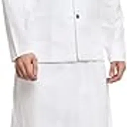 kraft india Men's Cotton Solid White Kurta Churidar With Twill Nehru Jacket Set-picture-27