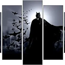 Divine Designs™ PVC Vinyl Self-Adhesive Batman Pieces Sticker For Living Room, Bedroom, Office Wall Decoration (35 X 22 INCH) Pack 1-picture-33