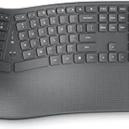Soueto Ergonomic Wireless Keyboard with Wrist Rest, 2.4GHz Full Size Split Ergo Computer Keyboard with Wave Keys, Comfortable Natural Typing, Compatible with Windows-picture-40