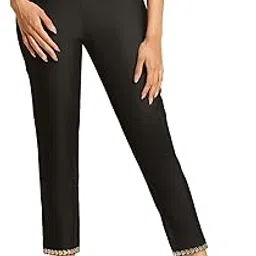 w for woman Women's Slim Fit Mid Rise Slim Pants | Trousers-picture-18