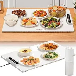 Electric Food Warming Tray, Extra-Large, 3 Temperature Levels, Foldable Design with Safety Lock (1)-picture-33