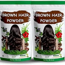 Natural Health & Herbal Products Organic Brown Hair Color Powder – Ayurvedic Blend with Henna, Amla & Bhringraj – Chemical-Free, Long Lasting Natural Color, Safe for All Hair Types – 100g Herbal Pack-picture-46