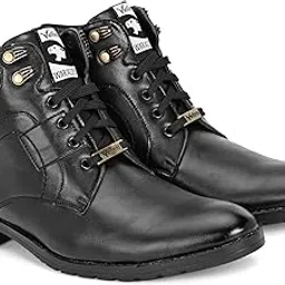 vellinto LUCAS Men's Mid Ankle Stylish Casual Lace-Up Boots-picture-48
