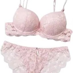 beladiya brothers Designer Women's Bra and Panty Set Lace Push Up Solid Lingerie Set-picture-21