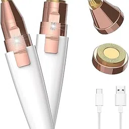 2-in-1 Eyebrow Epilators for Women - Facial Hair Remover Machine For Women - Face,Upper Lips,Cheek, Chin and Nose Hair Remover, USB RECHARGEABLE Epilator With Ring Light-picture-52