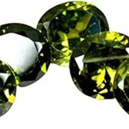 jewelryonclick Created Green Cubic Zircon at Wholesale Rate (Rs 7.5/Carat) Fine Quality Oval Shape जरकन Loose Gemstone for Reselling Astrologers Jewellers Crystal Healing Astrological-picture-33