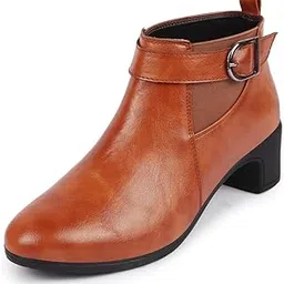fausto Women Flared Heel Boots image 1