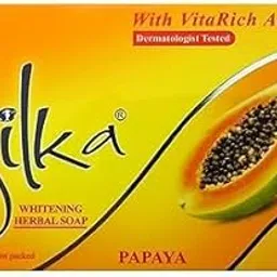 SILKA WHITENING HERBAL PAPAYA SOAP 135 GM-image-0