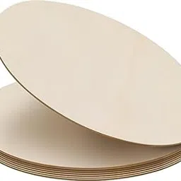 Huckwood Round MDF Boards for Art and Craft 30X30 CM - 4mm Pine Wood Board Unfinished Round MDF Cutouts for Art and Craft for Resin Art, Mandala Art, Pyrography, Painting (12 inch, Pack of 2)-image-24