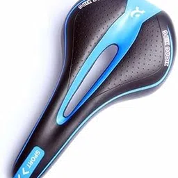 Evanc Bike Seat Men Woman, Mountain Bicycle Saddle Padded Gel Comfort Road Exercise Bikes Cushion Waterproof Shock Absorbing Pain Relief Breathable (Blue)-picture-17