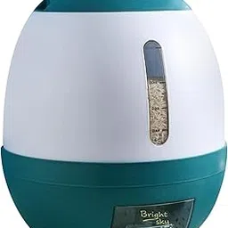 MERISHOPP Grain Storage Bucket Multifunctional with Scale for Dry Food Mung Bean Blue-picture-18