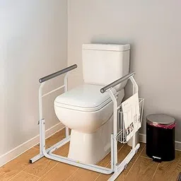 Veayva Toilet Safety Rails for Seniors & Disabled – Heavy-Duty Bathroom Grab Bar Frame with Non-Slip Handles, 375 lbs Support, Universal Fit for Standard Toilets, Tool-Free Installation-picture-30