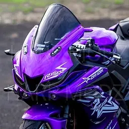 HARP MODZ® R15 V3 Full Bubble Indonesian Model Visor Windshield Wind Deflector Smoke Black (Easy Fit)-picture-26