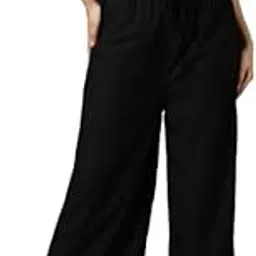 leggfine Women's Rayon Palazzo Pants with Side Pockets Relaxed Fit, Soft & Breathable Fabric, Comfortable Everyday Wear-picture-47