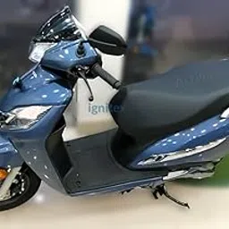 IGNITEX Waterproof Premium Leather Single Bike Seat Cover for Honda Activa || Activa 125 || Activa 3G || Activa 4G || Activa 5G || Activa 6G | Blue Line-image-11