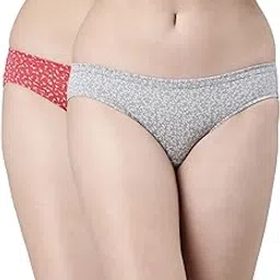 f a s o Faso Women Organic Cotton Printed Bikini Style Underwear, Combo Pack of 2, Hipster Panties for Women Anti Bacterial, Quick Dry, Black Color-picture-45
