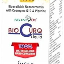 SkinDx BioCurq Liquid NanoCurcumin, Coenzyme Q10 with Piperine | Anti inflammatory Supplement for Adults | With Curcuma Longa Turmeric, Piperine & Coenzyme Q10| Sugar free | 150 ml-picture-14