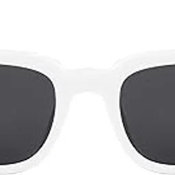 ted smith Men's Women's UV Protection Grey Lens White Square Sunglasses-picture-32