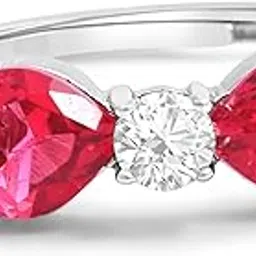 zavya 925 Sterling Silver Bow Heart Rhodium Plated Ring | Gifts For Women And Girls | With Certificate of Authenticity and 925 Hallmark|Mother's Day-picture-37