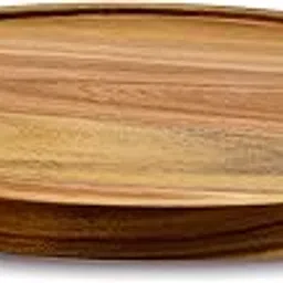 AUAM 12" Acacia Wood Lazy Susan Organizer Kitchen Turntable For Cabinet Pantry Table Organization-picture-38
