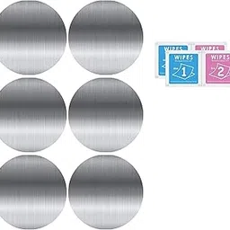 Metal Plates for Magnet Car Mount Mobile Phone Holders and Other Magnet Mount Holders (Silver) (6 Circle)-picture-10
