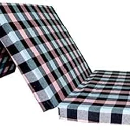 Kite Dual Sided Reversible Single Bed 3 Foldable Mattress Travelling Picnic Lightweight EP Form and portebal (72x36x2) Single Bed-picture-10