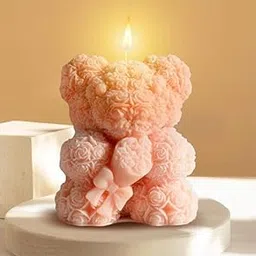 SMELLO Rose Bear Candle Mold ? Stylish Silicone Mold for Handmade Candles & Soap Crafting-picture-25