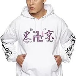 fans army Anime Printed Tokyo Revengers Toman Oversized Full Sleeve Cotton Hoodie-picture-25