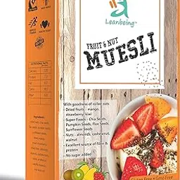 Leanbeing Muesli Fruit & Nut 400G | Gluten Free | Natural Breakfast Cereal |Naturally Sweetened-picture-13