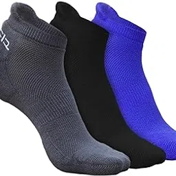 auximpro Bamboo Ankle Socks for Men, Running Sports & Gym, Anti Odour Pack of 3-picture-12