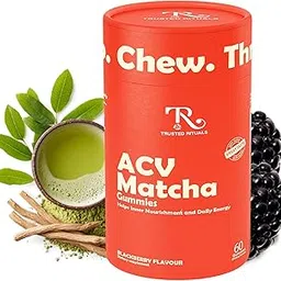 Trusted Rituals Apple Cider Vinegar + Matcha Gummy Vitamins - 60 Count - Vitamin B12, Gelatin-Free, Gluten-Free, Vegan & Non-GMO-picture-26
