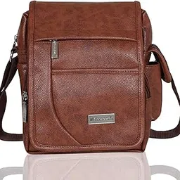 nfi essentials Men's Leather Sling Bag Stylish Cross Body Travel Office Business Messenger Bag for Men & Women-picture-31