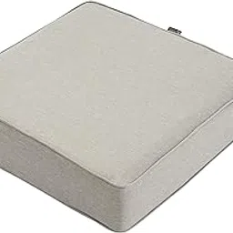 Classic Accessories Montlake Patio FadeSafe Seat Cushion, Grey, 21" Wx21 Dx5 T-picture-56