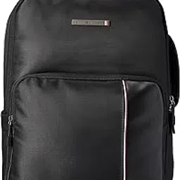 tommy hilfiger Professional Laptop Backpack Atna - Black | Backpack for School, College and work | Water-Resistant | Fits 14-inch Laptop | Trolley Holder & 1-Year Warranty | 17L Capacity-picture-53