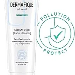 Dermafique Absolute Detox Facial Cleanser – 100ml, with Bio-Active Cellulose Beads, Face Wash Enriched with Vitamin E & Pomegranate Extracts | Soap, Paraben & Alcohol Free | Dermatologist Tested Face Cleanser-picture-15