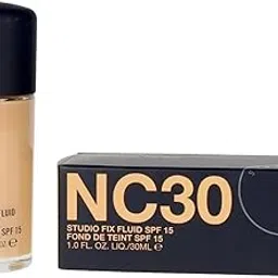 MAAC studio Fix Professional Waterproof oil-free Longlasting Liquid 24-hour colour-true foundation Matte Finish For Women, Girls 30ML - Shine-Free Liquid Foundation (NC-30, 30ML)-picture-13